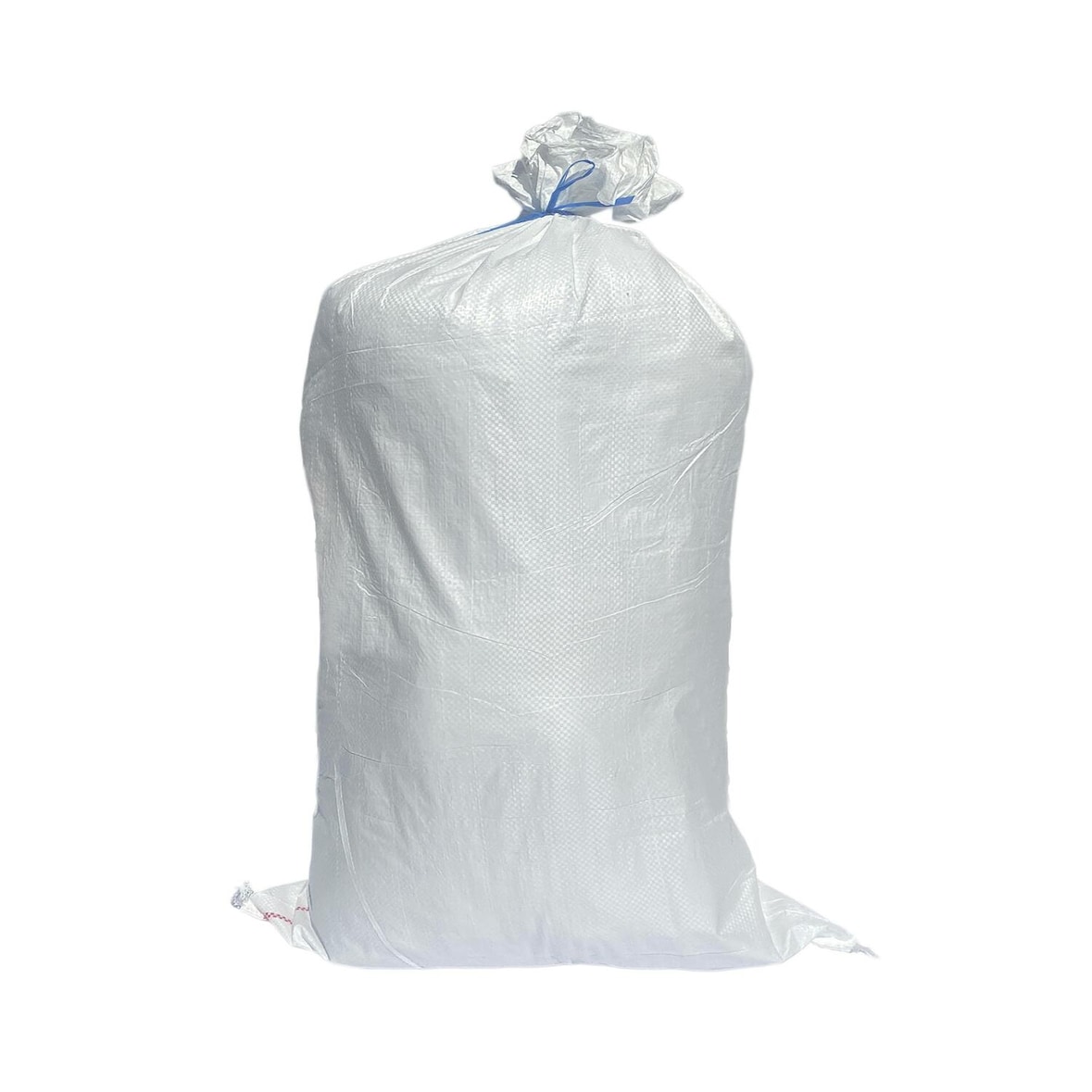 100x Schwerlastsack Gewebesack Hochwassersack Getreidesack Lagersack PP mit rotem Streifen 500 x 900 mm 30 kg weiss