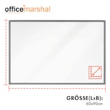 thumbnail of KARAT Whiteboard Office Marshal Alurahmen Magnettafel Stiftablage 60 x 90 cm Silber