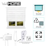 thumbnail of WellHome - Polyester Dag/Nacht Rolgordijn 140 x 175 cm (Breedte x Hoogte) Wit