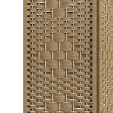 thumbnail of Biombo de 4 Painéis Dobrável Separador de Ambientes de Corda de Papel e Estrutura de Madeira 60x170 cm Natural