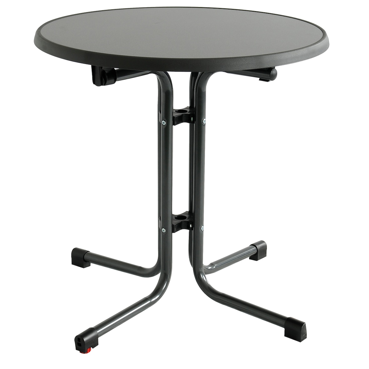 MFG Bistrotisch klappbar, Schieferplatte, Ø 70 cm, rund, anthrazit