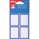 thumbnail of agipa Buchetiketten, weiß/blau, 33 x 53 mm, liniert