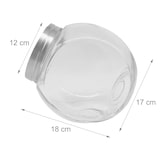 thumbnail of Relaxdays Bonbonglas, 2er Set, 2 Liter, Vorratsgläser für Süßigkeiten, Candy Bar, Edelstahl-Deckel, transparent/silber