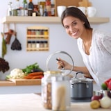 thumbnail of Relaxdays Gewürzregal, 10 Gewürzgläser, mit Streuaufsatz & Schraubverschluss, Stellen & Hängen, Bambus Würzregal, natur