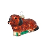 thumbnail of Christbaumschmuck Glas 9cm Dackel Figur Handbemalt Weihnachtsbaum Anhänger Weihnachten Christbaumanhänger Weihnachtsbaumschmuck Tiere Dog Hund Braun