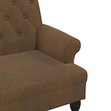 thumbnail of vidaXL Sitzbank mit Rückenlehne Braun 120x62x75,5 cm Wildleder-Optik