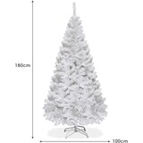 thumbnail of COSTWAY Künstlicher Weihnachtsbaum mit Metallständer, Weihnachtsbaum-PVC-Nadeln, Künstlicher Baum