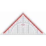 thumbnail of Geometrie-Dreieck Technic Plastik 26cm transparent Kunststoff-Etui