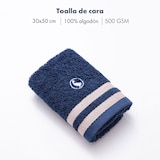 thumbnail of El Ganso - Set mit 3 Badetüchern (Gesicht 30 x 50 cm + Hände 50 x 90 cm + Dusche 70 x 140 cm), 100 % Baumwolle, 500 g/m², Marineblau