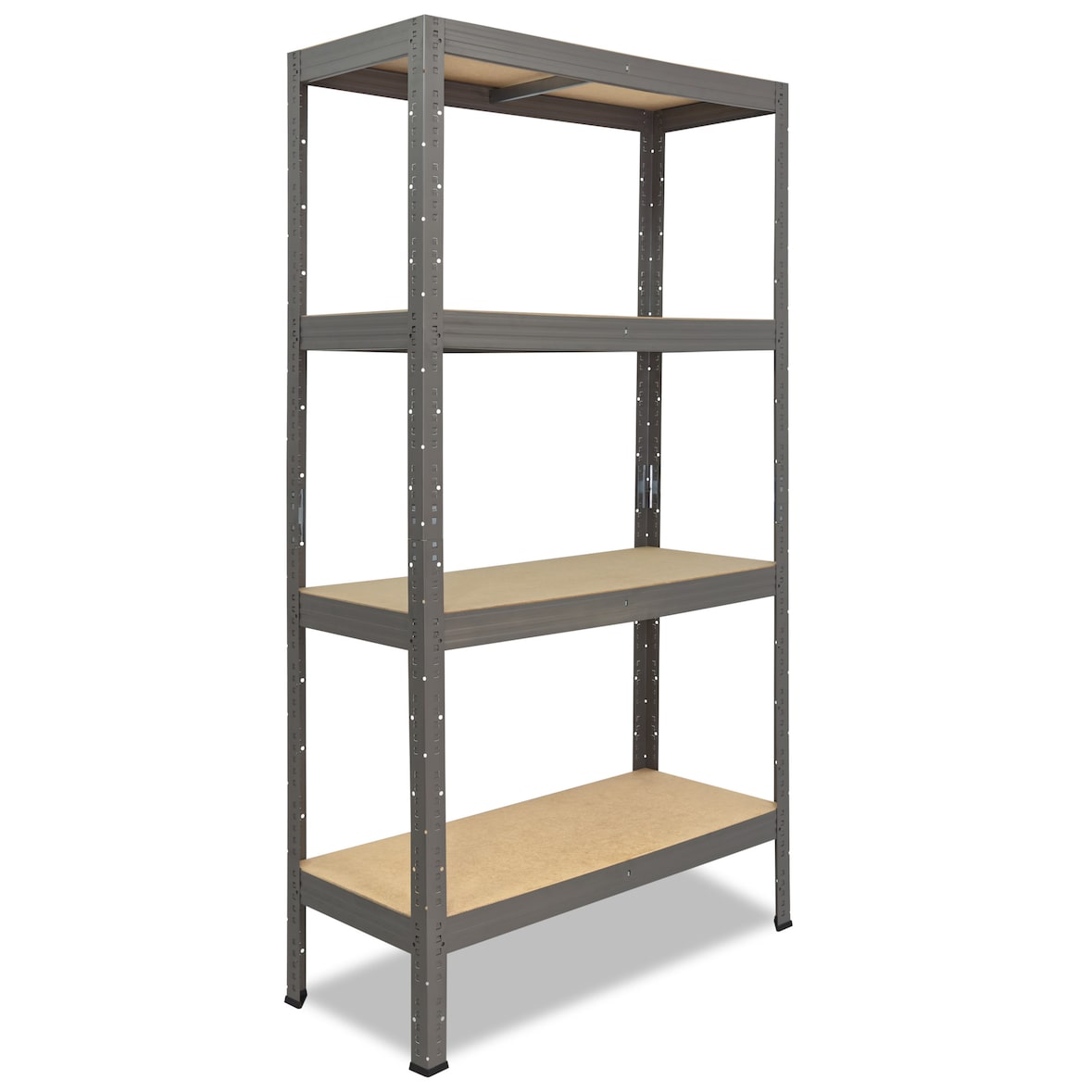 shelfplaza PRO 180x90x40 cm Schwerlastregal in grau mit 4 Böden und 200 kg Traglast pro Boden