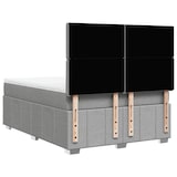 thumbnail of vidaXL Boxspringbett mit Matratze Hellgrau 140x190 cm Stoff