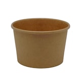 thumbnail of Runde Lebensmittelverpackungen 240ml Kraftkarton mit Deckel 25un