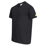 thumbnail of ESD-T-Shirt mit Brusttasche, V-Ausschnitt, 150g/m², schwarz, XXL