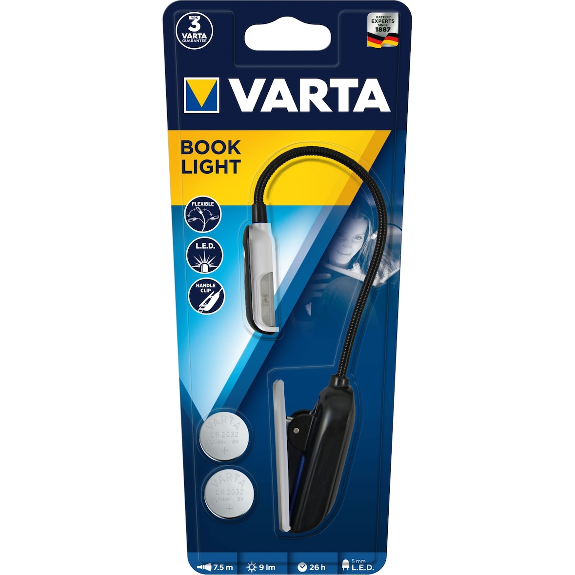 Varta  LED Booklight inkl. 2x CR2032 - 1er Blister