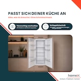 thumbnail of homeX CB1991E Einbaukühlschrank ohne Gefrierfach, 122cm Nische - 199 Liter, Schlepptürtechnik, LED-Beleuchtung, 39 dB