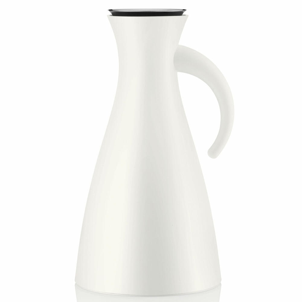 Eva Solo Isolierkanne, Kaffeekanne, Thermokanne, Teekanne, Glas/Kunstoff/Edelstahl, Weiß, 1 L, 502911