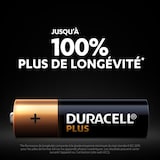 thumbnail of DURACELL piles alcalines AA Plus, 1.5 V LR6 MN1500, paquet de 24