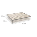 thumbnail of Dmora Rete letto matrimoniale Marialaura, Rete ortopedica a doghe piallate, 100% Made in Italy, Cm 160x190h 31