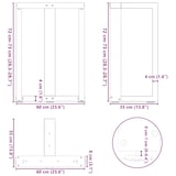 thumbnail of Helloshop26 - Juego de 2 patas para mesa de comedor en forma de T 60 x 35 x 73 cm con niveladores ajustables diseño moderno acero 02_0057322