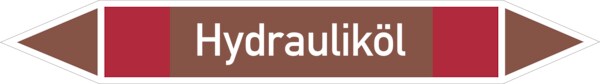 Hydrauliköl-Schild