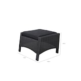 thumbnail of Tarrington House Pouf Malin, alluminio/poliuretano, 42 x 71 x 61 cm, grigio