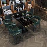 thumbnail of 360Home Gastronomiemöbel Cafe Bar Restaurants Hotel Einrichtung  Tisch JBHT Schwarz gold 120*60*75cm