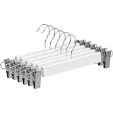 thumbnail of Percha de Madera Maciza | Color Blanco | Percha de Madera Maciza con Pinzas | Gancho Giratorio |Pack de 6 Unidades |
