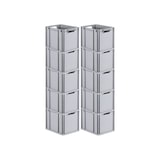 thumbnail of PROREGAL SparSet 10x Eurobox NextGen Economy, Griffe offen, HxBxT 32x30x40cm, 30 Liter, Eurobehälter, Box, Transportbehälter