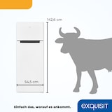 thumbnail of Exquisit Kühl-Gefrierkombination KGC270-45-040E weiss, 206 l Fassungsvermögen