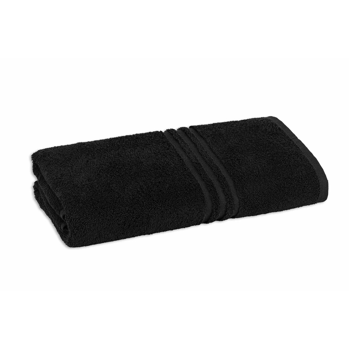 Duschtuch farbig Rio - schwarz, 70x140cm