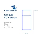 thumbnail of Servilletas Canguro 'Dry Cotton' 55 G/M2 40X40 Cm Grafito Airlaid (700 unidades)