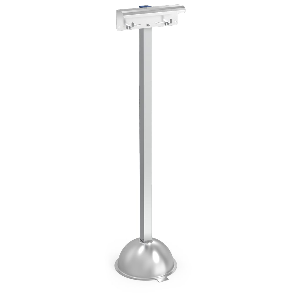 Columna de acero inox con dispensador de bolsas de paraguas