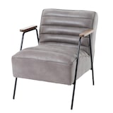 thumbnail of Fauteuil Hutch en simili cuir gris -  Autre forme Tissu Amadeus 76.00x60.00 cm