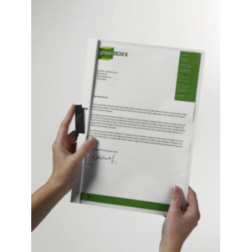 Durable Klemm-Mappe DURACLIP 60 d gr für 60 Blatt A4 tr Deckblatt