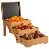 thumbnail of APS Buffetbox van lichtgekleurd eikenhout, 70,5 cm x 37 cm, H: 53,5 cm, incl. beschrijfbare onderkant deksel