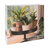 thumbnail of WellHome - Rundes Tablett aus schwarz lackiertem Metall Ø 36cm