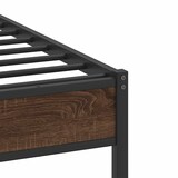 thumbnail of vidaXL Bedframe zonder matras bewerkt hout bruin eikenkleur 80x200 cm