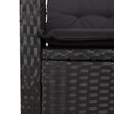 thumbnail of vidaXL 2-tlg. Garten-Essgruppe mit Kissen Schwarz Poly Rattan