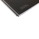 thumbnail of Caderno A4+ capa extra rígida 80H 80G C5MM microperfurado 1 faixa colorida Navigator Preto