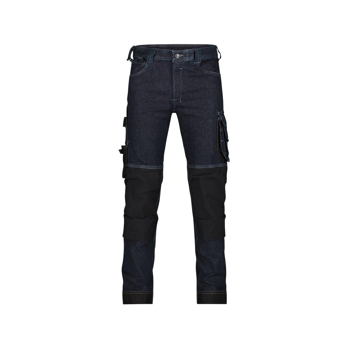 DASSY Stretch-Arbeitsjeans KYOTO - Mit Kniepolstertaschen - 4-Wege-Stretch jeansblau/schwarz 50 STANDARD
