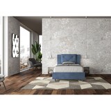 thumbnail of Letto una piazza e mezza con rete imbottito 120x190 microfibra blu Appia