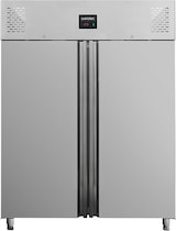 thumbnail of Frigorífico profissional de 2 portas, aço inoxidável, refrigeração a ar, GN2/1, 210 x 148 x 83cm, com fechadura, 1300L, EASYLINE 10003 Vaiotec