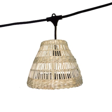 Lumisky Guirlande connectable TESSA 7 ampoules E27 6M Rotin Beige