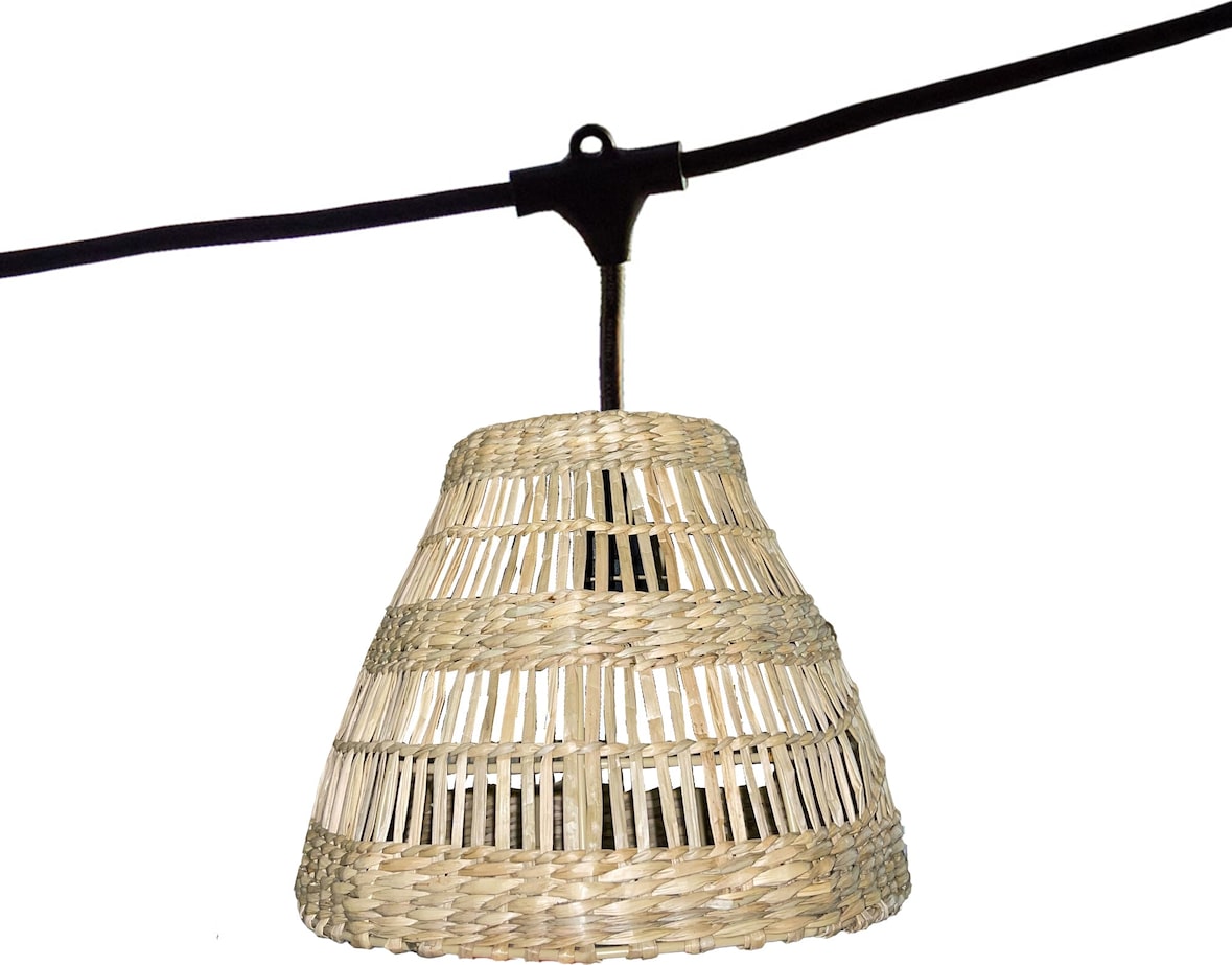 Lumisky Guirlande connectable TESSA 7 ampoules E27 6M Rotin Beige
