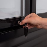 thumbnail of GastroHero Getränkekühlschrank ECO 630 mit Leuchtaufsatz, 2 Klapptüren, schwarz, LED-Innenbeleuchtung