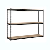 thumbnail of SimonRack Industrieregal, 1500x1200x450 mm, 600 kg am Biegepunkt, 3 Holzböden, Garagenregal, Anthrazit/Holz- Simonforte
