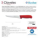thumbnail of 3 Claveles Proflex - Cuchillo Profesional Deshuesador 15 cm Microban. Rojo