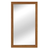 thumbnail of Teak wandspiegel HWC-M75, badkamerspiegel, houten lijst, B-kwaliteit teakhout van hoge kwaliteit (kernhout, 20-30 jaar), 71x40cm