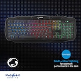 thumbnail of Nedis Wired Gaming Keyboard - USB 2.0 - Folientasten - LED - US international - US-Layout - Stromversorgung über USB - Netzkabellänge: 1.50 m - Gaming