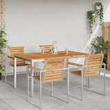 thumbnail of vidaXL Esstisch für draußen 150x90x75 cm Massivholz Teak
